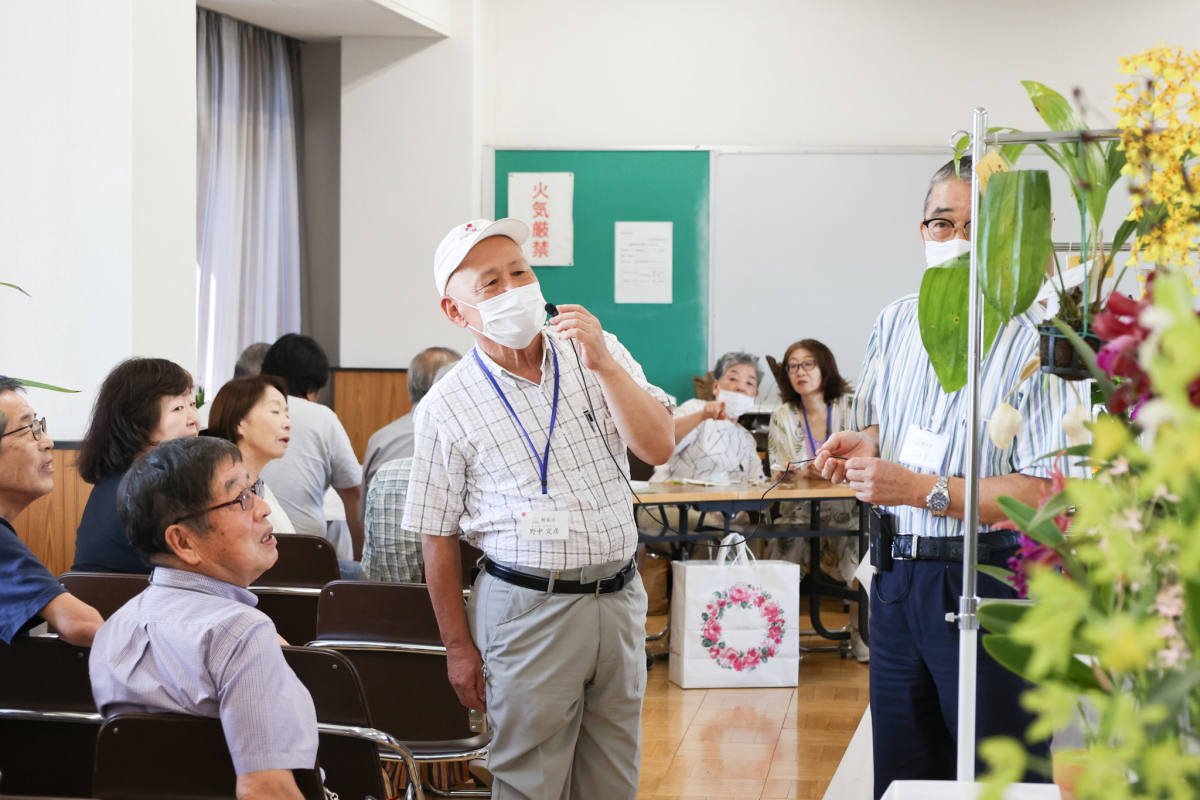 出品株説明の野中氏