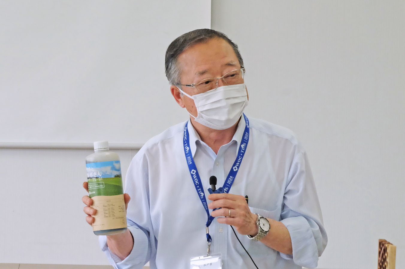 フルボ酸の紹介をする石橋氏